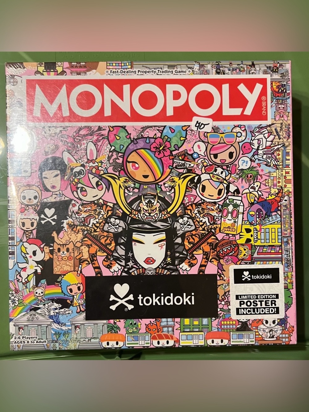 tokidoki Monopoly Board Game - Pink Multicolor Art - Sealed